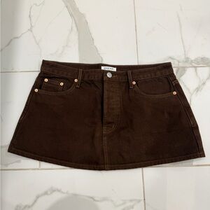 PARKE brown mini skirt